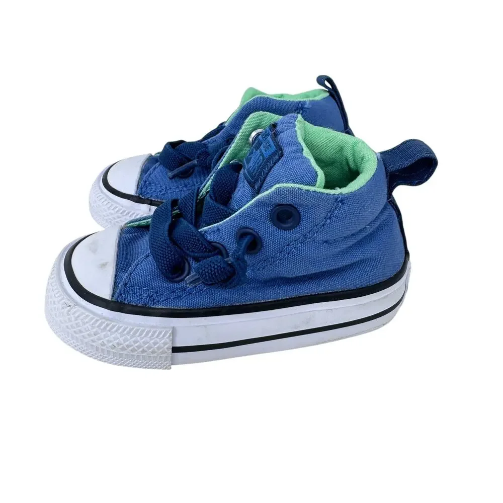 Converse Taylor All Star Street Mid Toddler's Shoes Unisex Kids 3 Blue 760072F‎